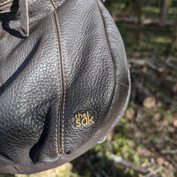 The Sak Deena Mini Crossbody Brown Leather Womens Bag - Picture 5 of 9